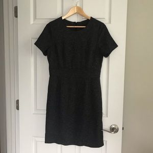Amanda + Chelsea Short Sleeve Gray Tweed Dress 8